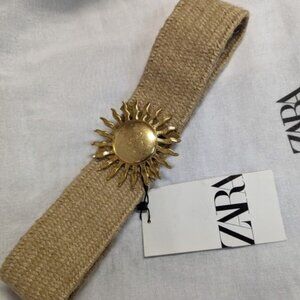 NWT Zara limited edition bohemian Stretchy Sun belt